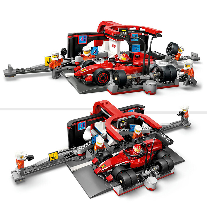 LEGO City 60443 F1 Pit Stop con auto Ferrari economico