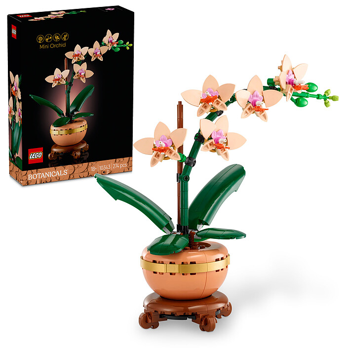Nota LEGO Botanica 10343 L'orchidea in miniatura