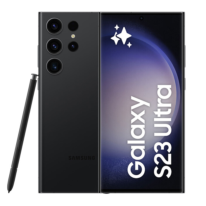 Samsung Galaxy S23 Ultra SM-S918B Noir (12 Go / 512 Go) · Reconditionné
