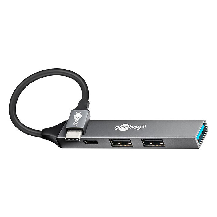 Goobay Slim USB-C to 4 USB Hub 