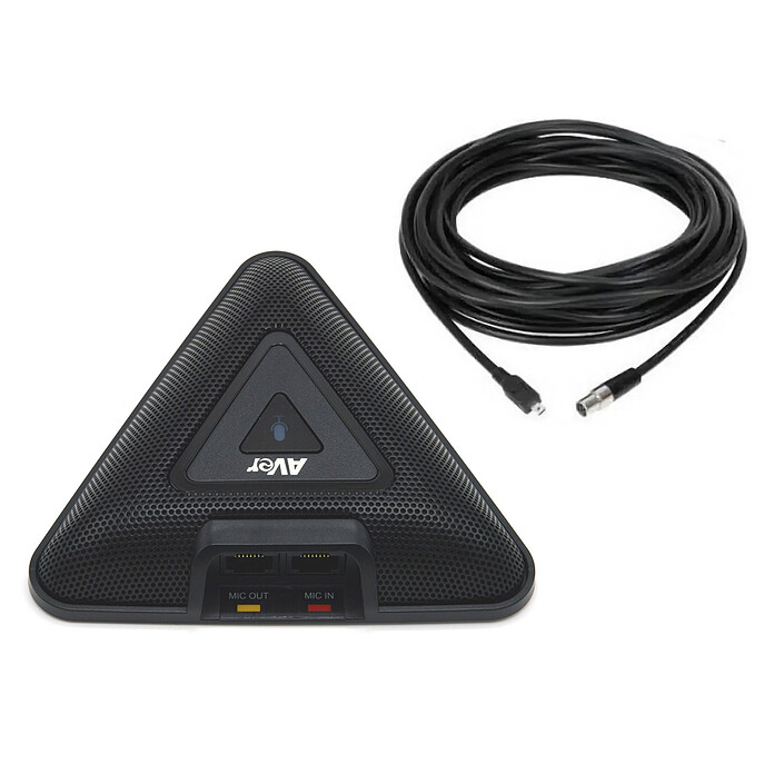 AVer VB342 Pro Micrófono de extensión con cable de 10 m