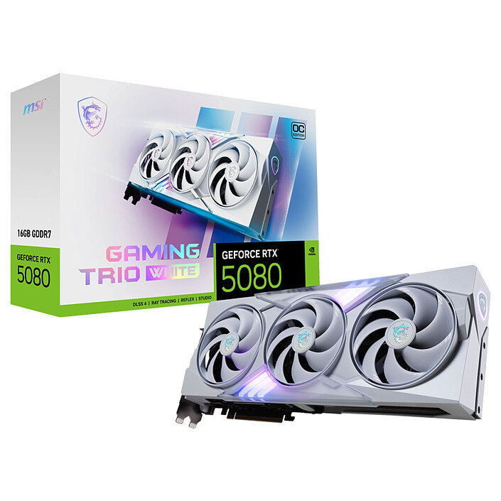 MSI GeForce RTX 5080 16G GAMING TRIO OC WHITE