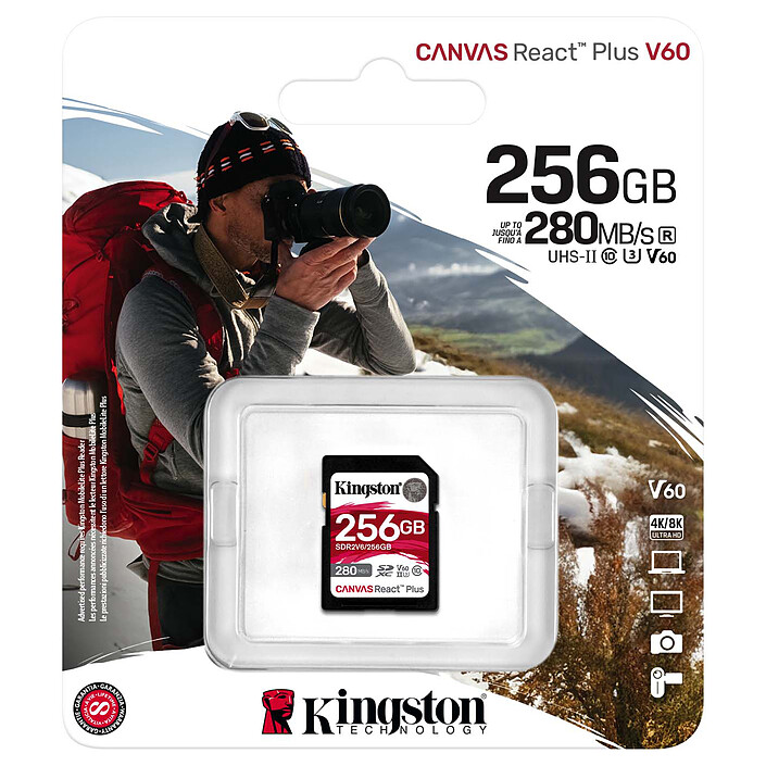 Nota Kingston SD Canvas React Plus V60 SDR2V6/256GB