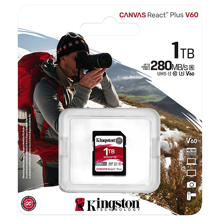 Avis Kingston SD Canvas React Plus V60 SDR2V6/1TB