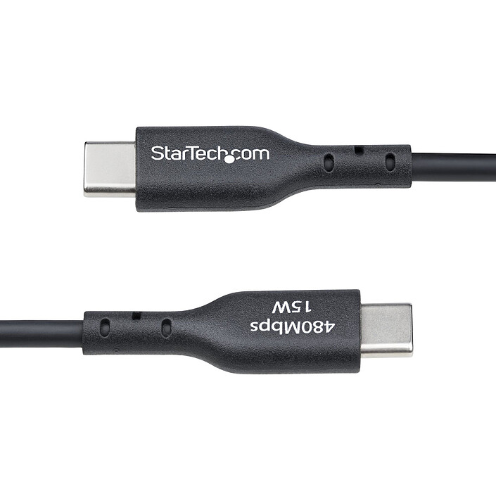 Cable USB-A a USB-C 2.0 de StarTech.com - 3A - 1 m - Negro a bajo precio