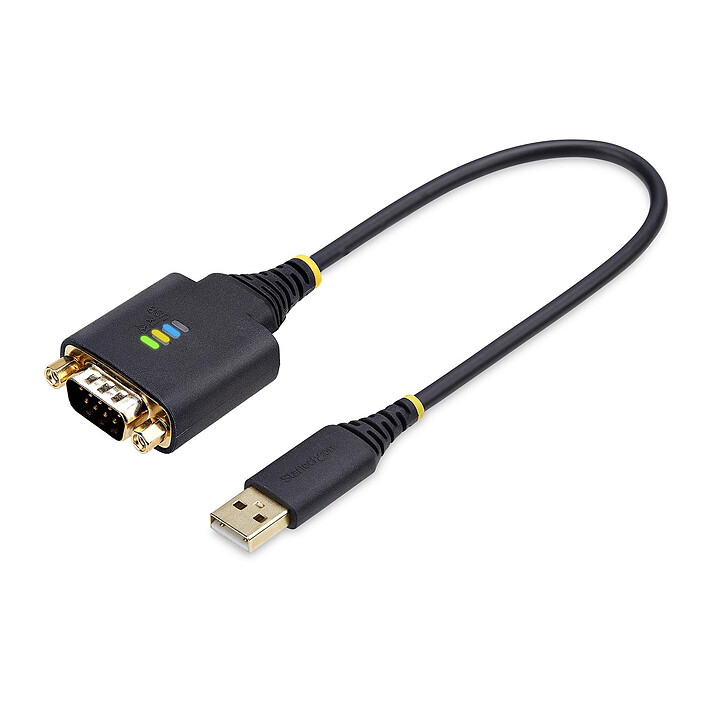 StarTech.com Câble Adaptateur USB-A 2.0 vers DB9 (Série RS232) - 0.3 m