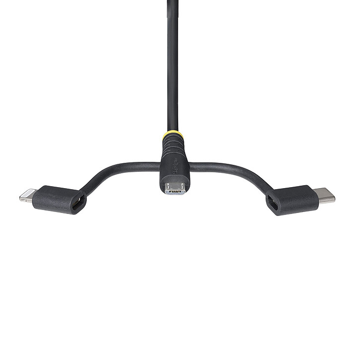 Avis StarTech.com Câble 3-en-1 USB-A vers micro USB / USB-C / Lightning (1 m)