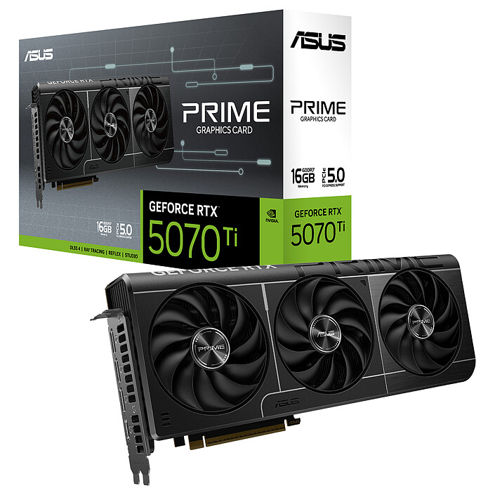 ASUS PRIME GeForce RTX 5070 Ti 16GB GDDR7 (EXCLUSIVITE WEB) · Reconditionné