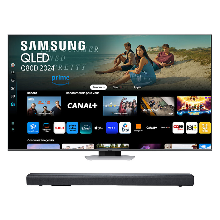 Samsung QLED TQ75Q80D + JBL Bar SB510
