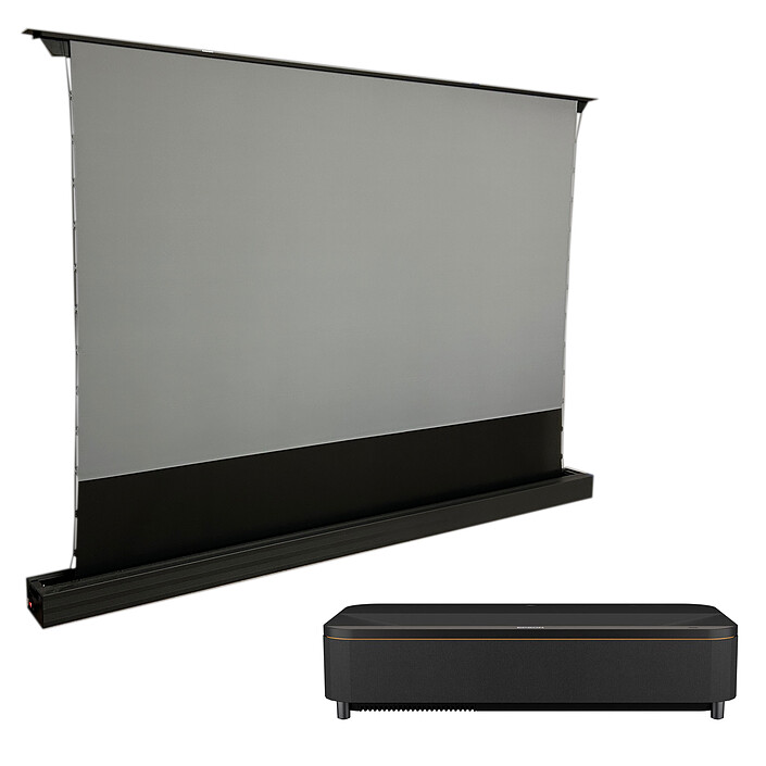 Epson EH-QS100W Nero + Oray ALR Series 2 Ascendente motorizzato 100" 