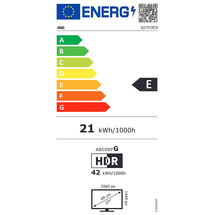 AOC 27" LED - Graphic Pro Q27U3CV economico