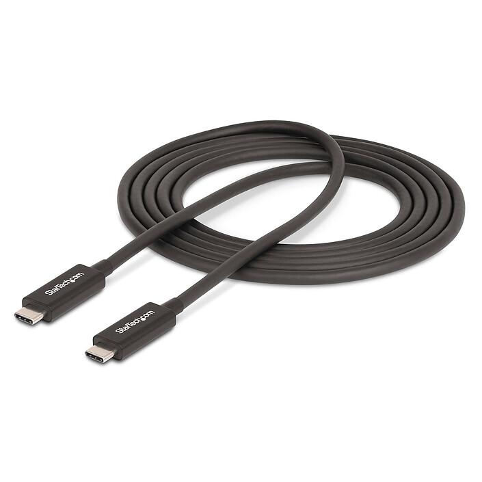 Cable USB-C Thunderbolt 4 (40 Gb/s) StarTech.com - Compatible con Thunderbolt, USB y DisplayPort - PowerDelivery 100 W - M/M - 0,5 m - Negro  a bajo precio