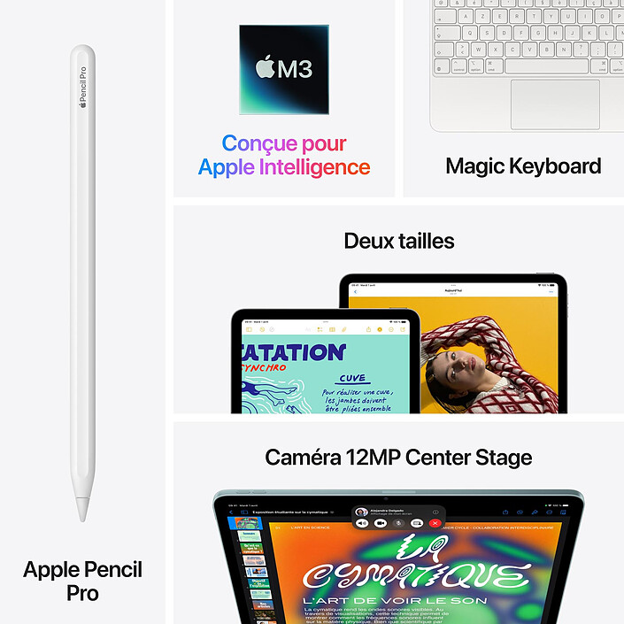 Acheter Apple iPad Air M3 11 pouces (2025) Wi-Fi + Cellular 512 Go Gris Sidéral · Reconditionné
