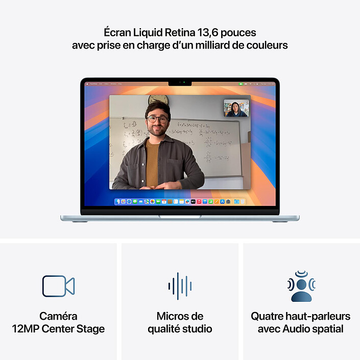 Avis Apple MacBook Air M4 13 pouces (2025) Bleu ciel 16Go/512 Go (MC6U4FN/A-QWERTZ-DE)