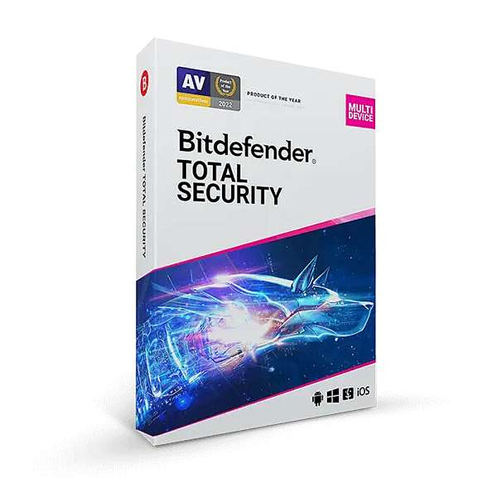 Bitdefender Total Security - 1 year license for 5 devices 