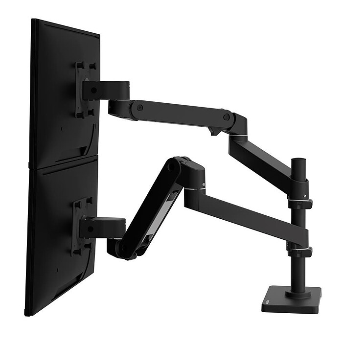 Ergotron LX Pro Bi-Monitor Overlay Arm Black 