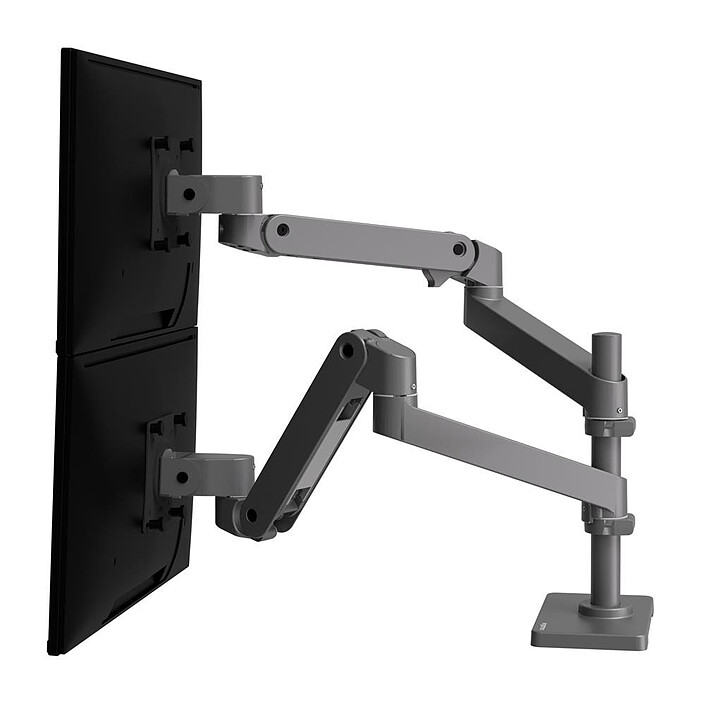 Ergotron LX Pro Dual Monitor Overlay Arm Grey