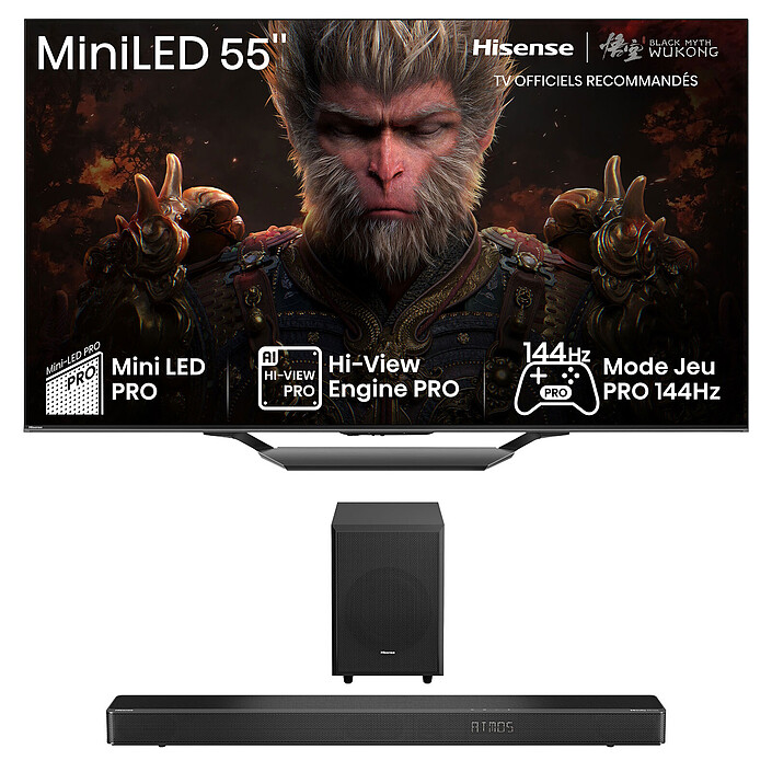 Hisense 55U7NQ + AX3120G