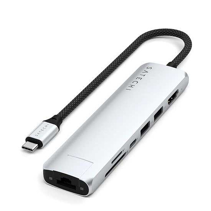Avis SATECHI Multiports USB-C Slim 7-en-1 (Argent)
