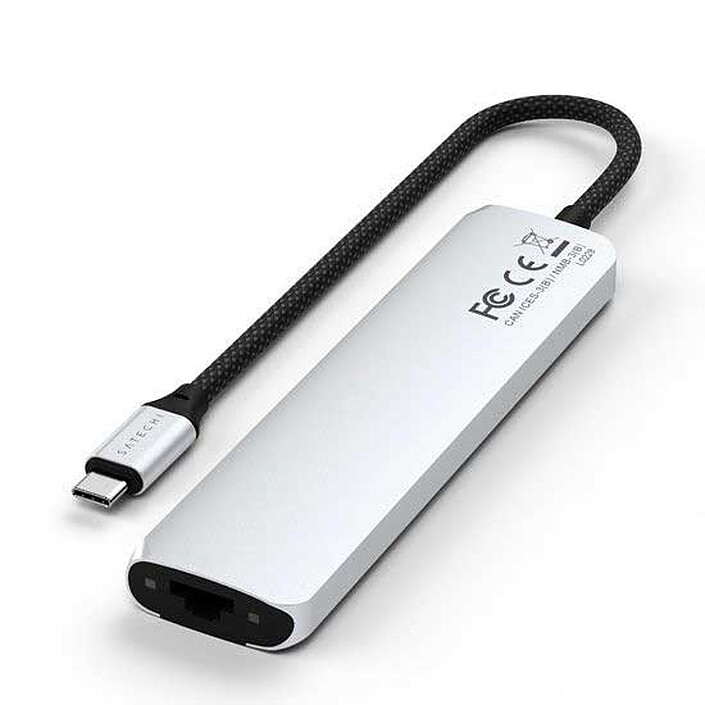 SATECHI Multiports USB-C Slim 7-en-1 (Argent) pas cher