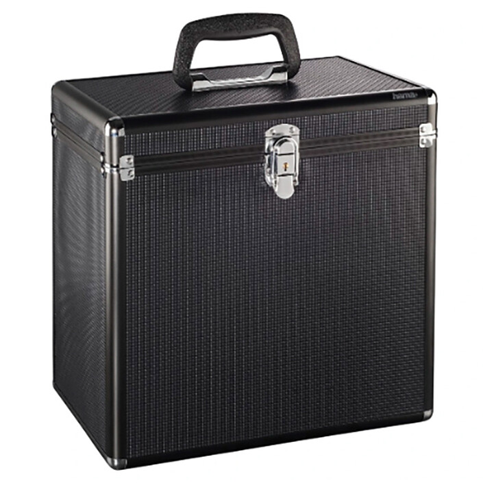 Estuche Hama LP 50, aluminio/mirada negra
