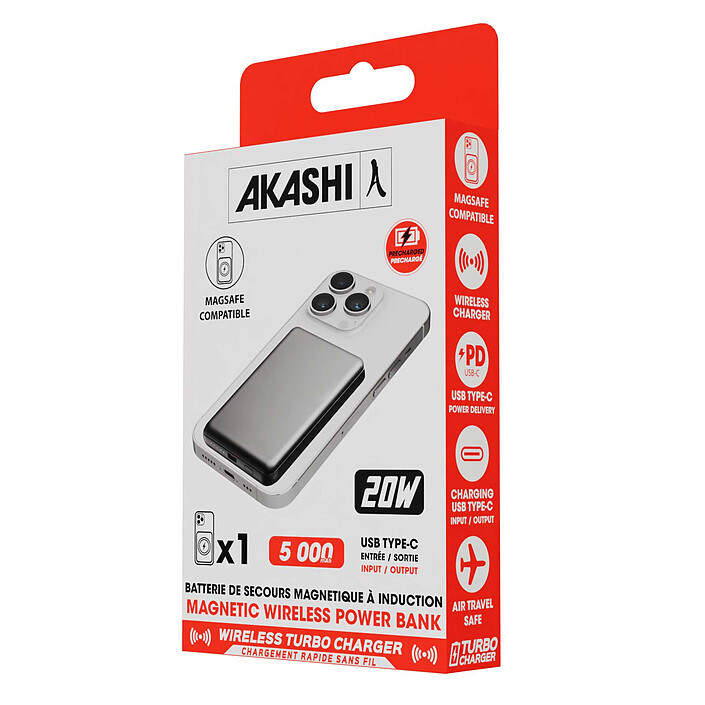 cheap Akashi MagSafe Induction 5000 mAh Power Bank