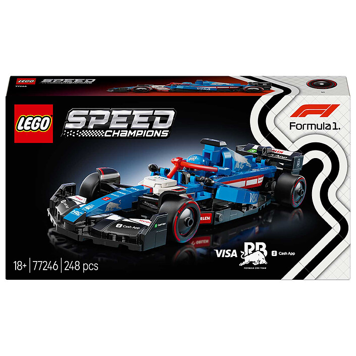LEGO Speed Champions 77246 RB VCARB 01 F1 Visa Cash App Car