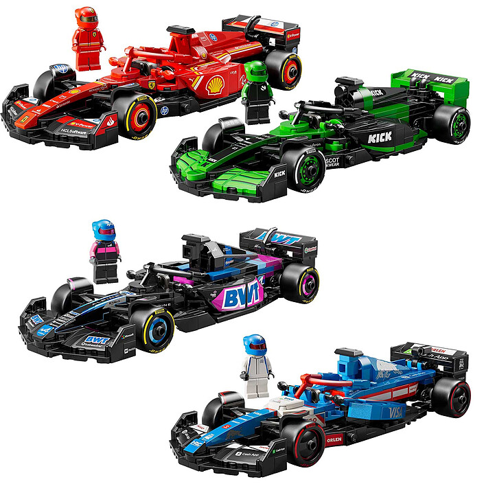 Nota LEGO Speed Champions F1 2025 Megapack