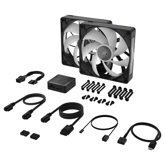 Acquista Corsair iCUE LINK RX140 MAX RGB Dual Pack (Nero) 