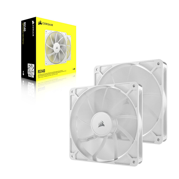 Acquista Corsair RS140 Dual Pack White 