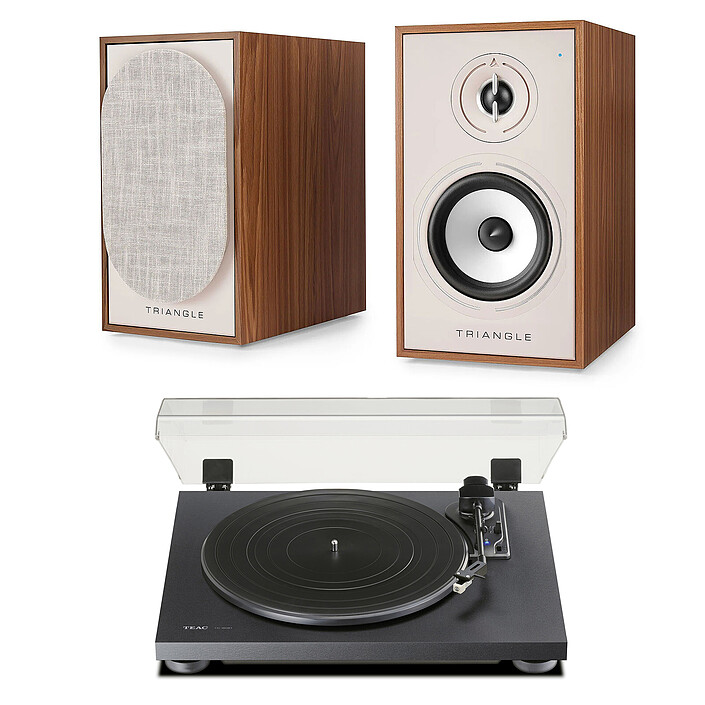 Triangle Borea BR02 CONNECT Chêne + Teac TN-180BT-A3 Noir