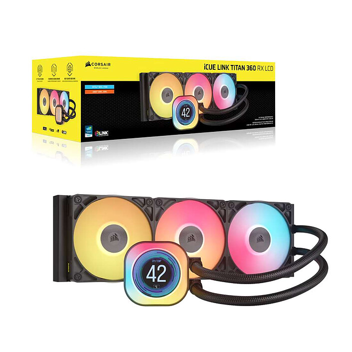 Acheter Corsair Titan 360 RX LCD RGB (Noir)