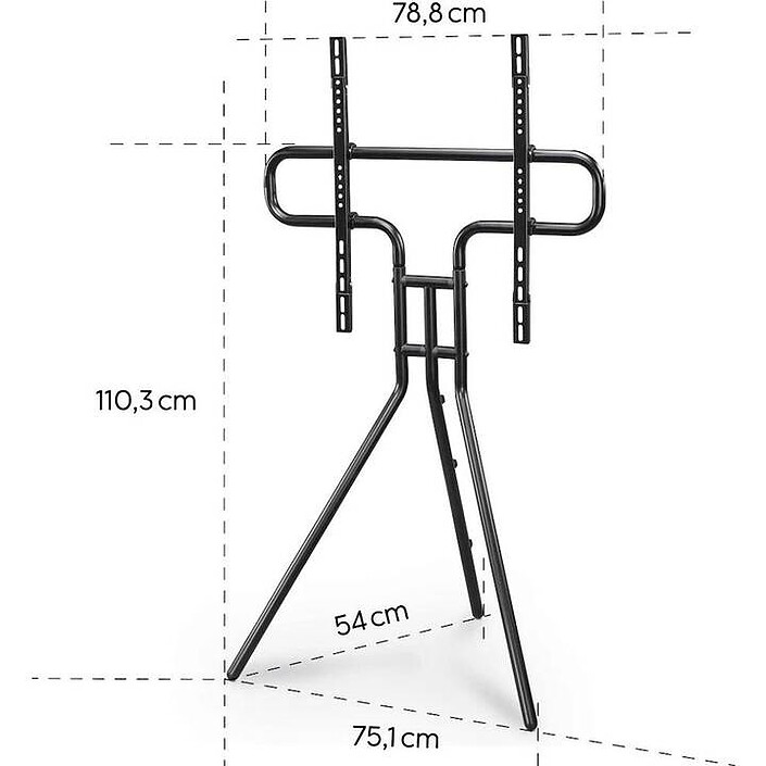Acheter Hama Support Pied TV Chevalet métal (Noir)