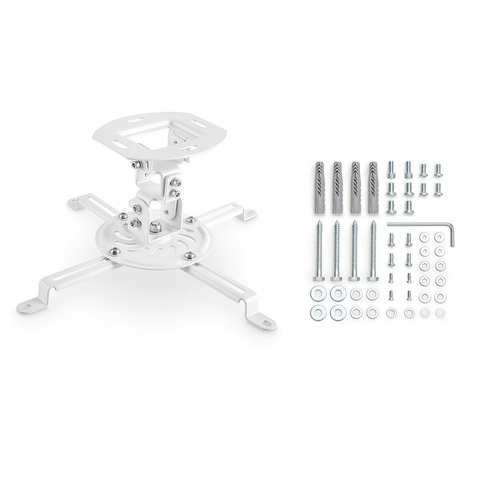 Acheter Hama Support plafond 4 bras porteurs pour vidéoprojecteur Blanc