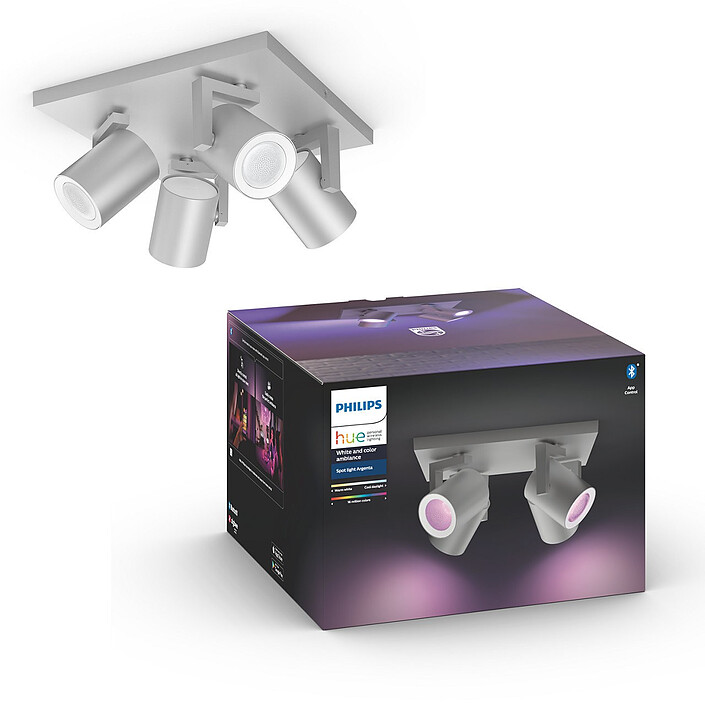 Buy Philips Hue Spot Quadrule Argenta