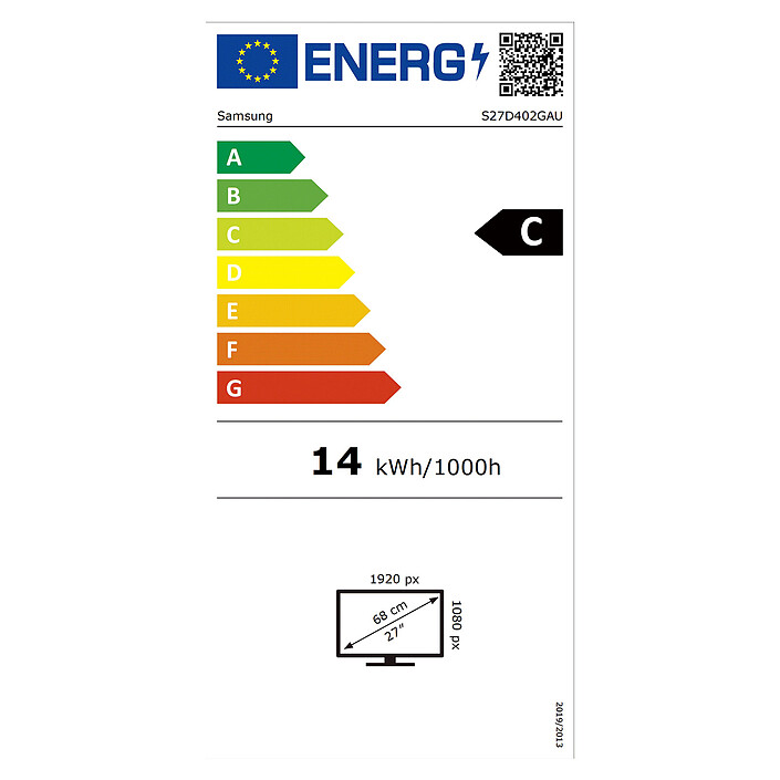 Samsung 27" LED - S27D402GAU pas cher