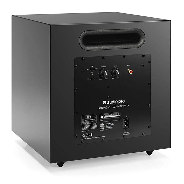 Avis Audio Pro SW-5 Noir