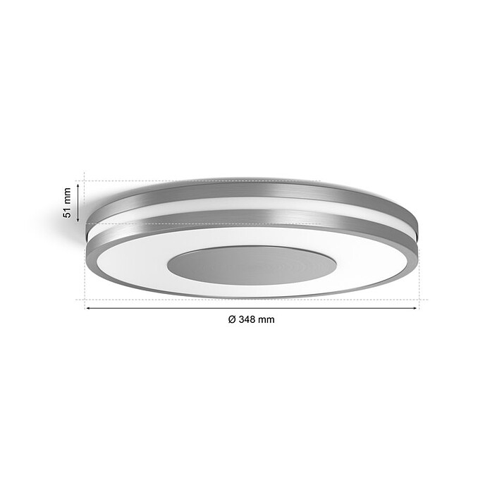 Review Philips Hue Being Ceiling Light - Silver