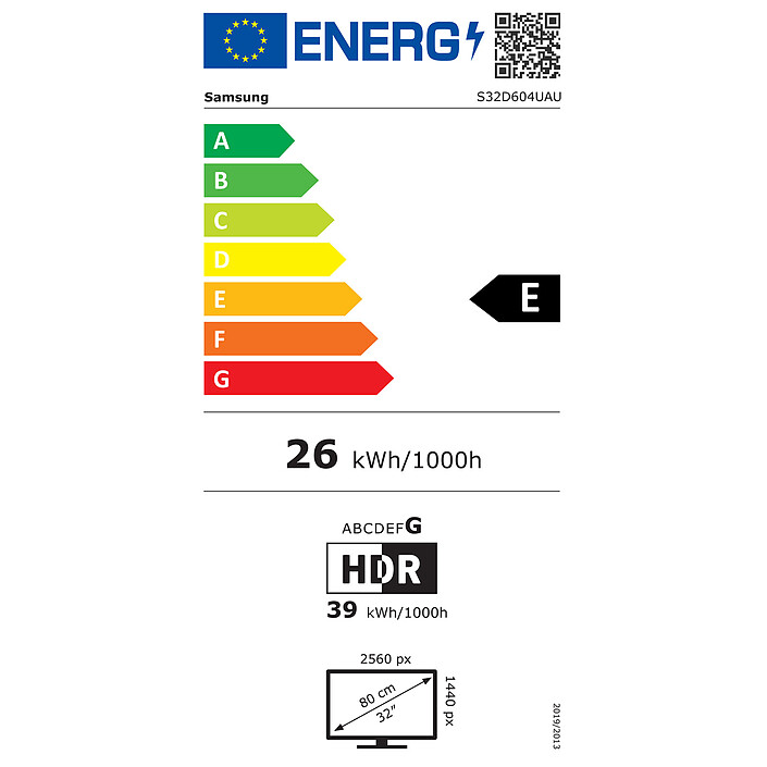 Samsung 32" LED - ViewFinity S6 S32D604UAU pas cher