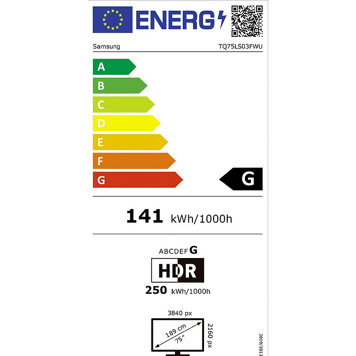 Samsung Neo QLED The Frame Pro TQ75LS03FW pas cher