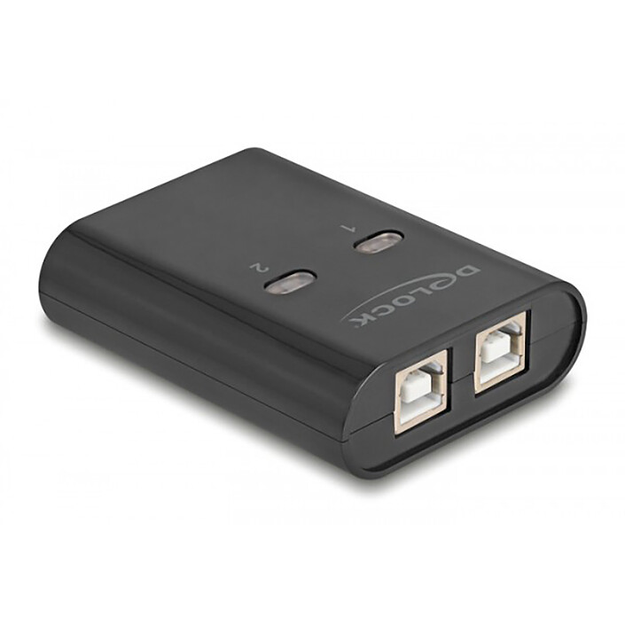 DeLock Commutateur 2 PC vers 1 périphérique USB 2.0 avec 2 entrées USB-B / 1 sortie USB-A