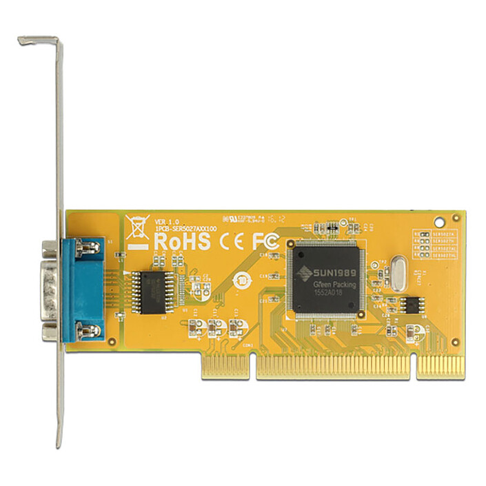 Review DeLock PCI controller card to 1 RS-232 D-Sub port