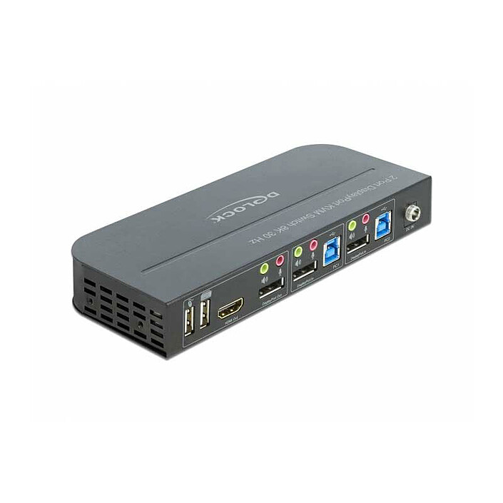 Delock Usb Switch DeLock DisplayPort 1.4 KVM Switch - 2 computers (8K@30Hz) - KVM - LDLC