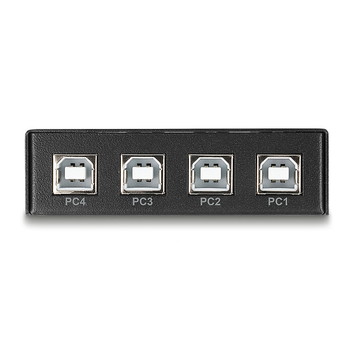 Avis DeLock Commutateur 4 PC vers 4 périphériques USB 2.0 avec 4 entrées USB-B / 4 sorties USB-A