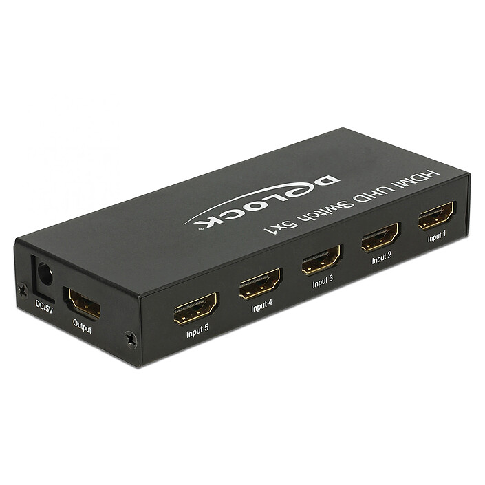 DeLock Conmutador HDMI 5 puertos 4K @ 60 Hz
