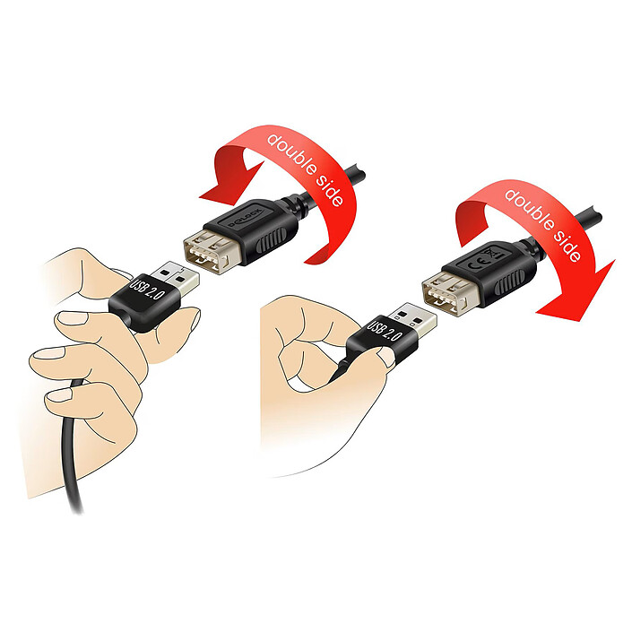 Acheter DeLock USB-C / USB-A 2.0 - 1 m