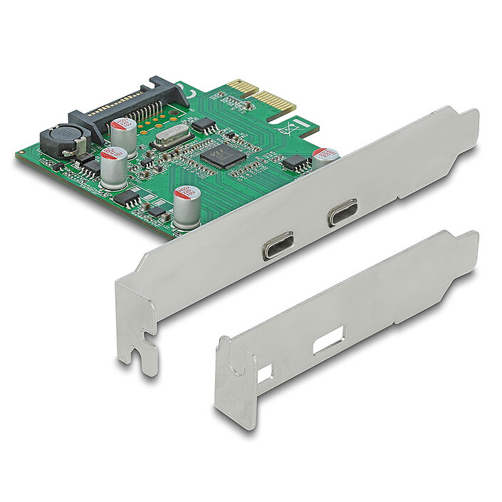 Scheda controller PCI Express DeLock per 2 porte USB-C 3.0