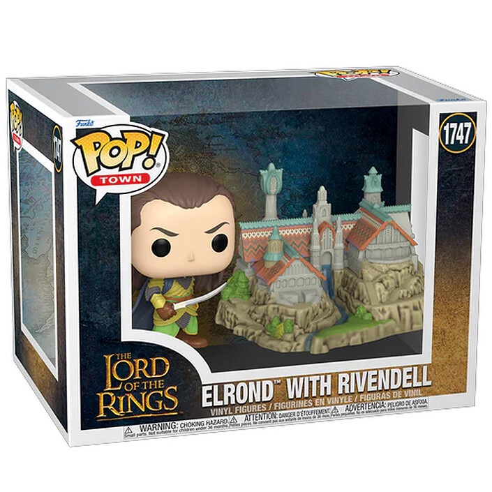 Funko Pop! Town Seigneur des Anneaux Elrond & Rivendell