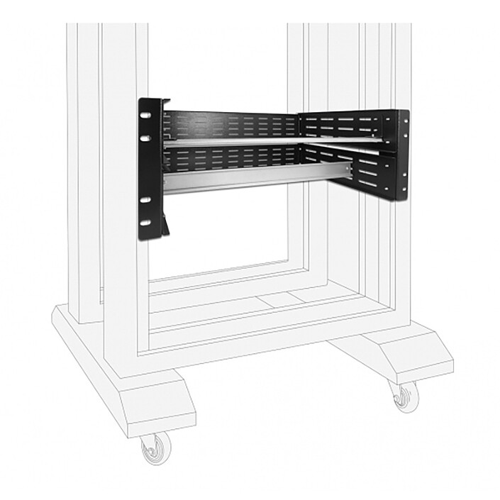 Avis DeLock Support de rail DIN pour rack 19", 4U, Noir 