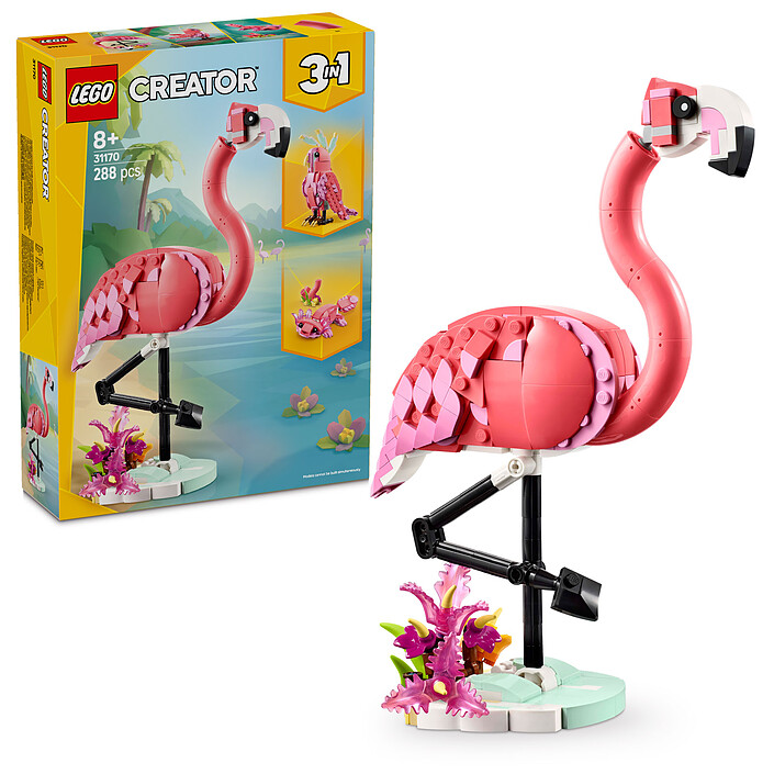 Nota LEGO Creator 31170 Animali Selvaggi 3-in-1: Fenicottero Rosa